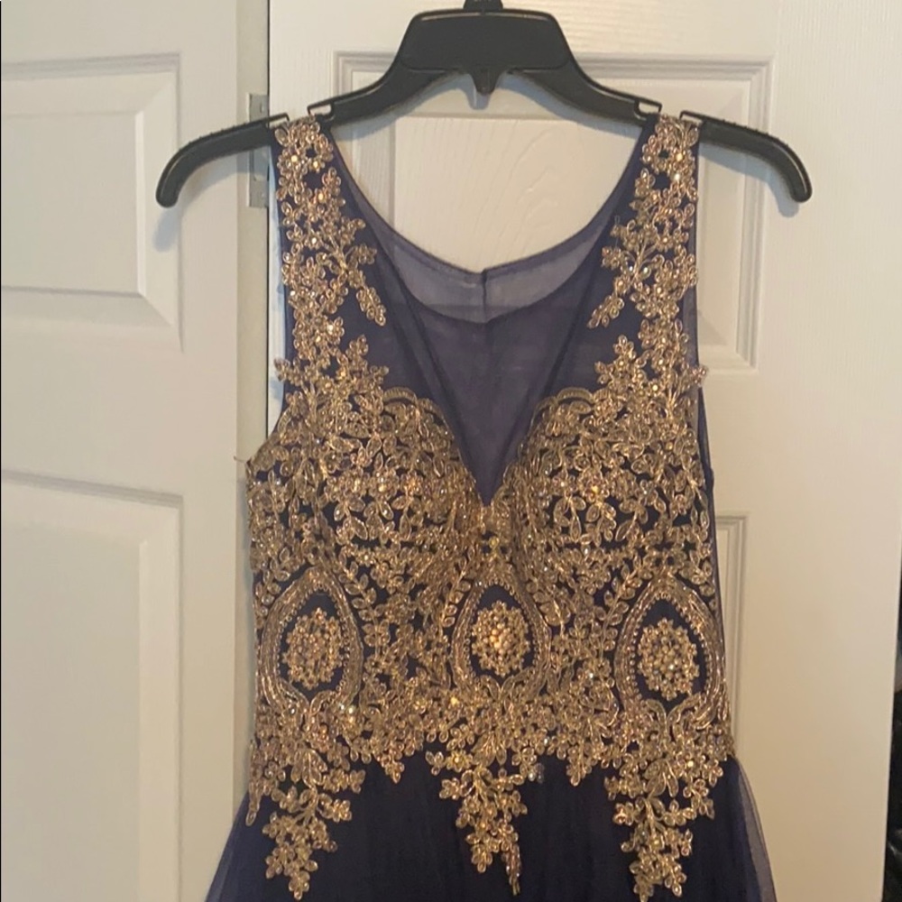 Bee darlin prom navy blue dress